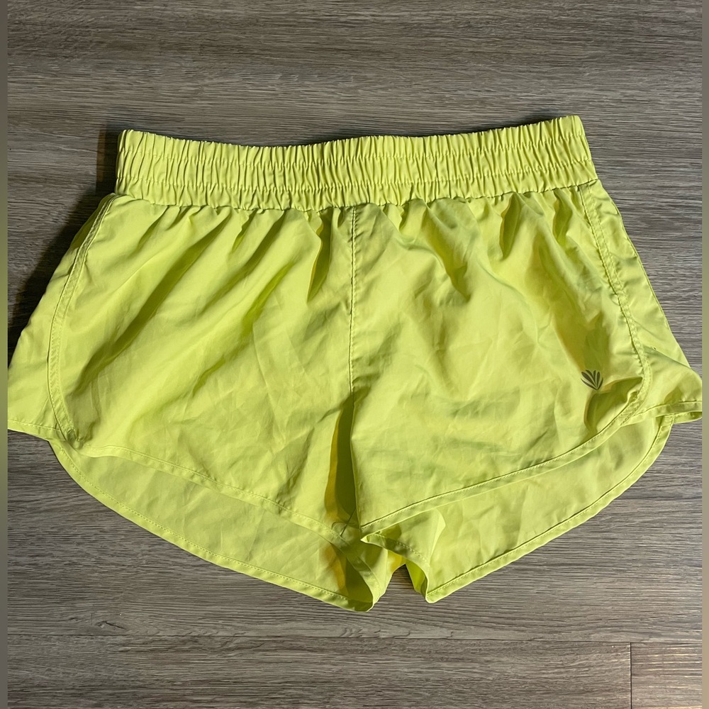 Women's Yellow Athletic Shorts